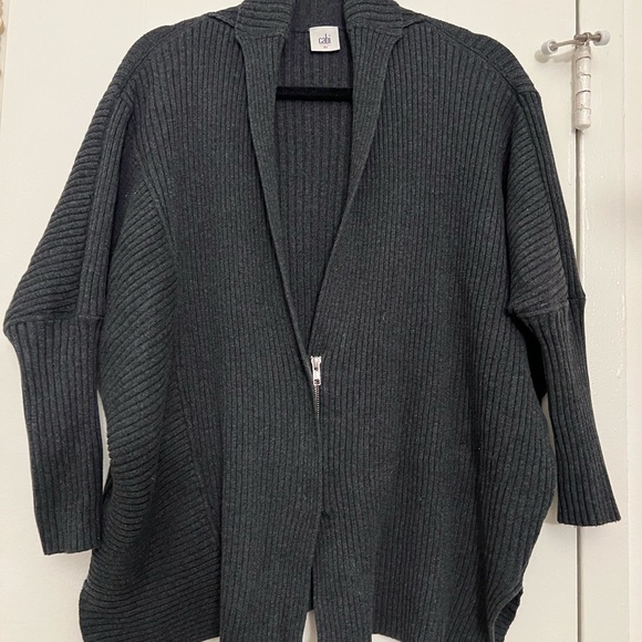 CAbi - Charcoal Cosmic Zip Sweater - Picture 4 of 7